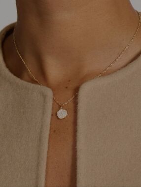 Brochu Walker Petite Fleur Pavé Diamond Mini Pendant Necklace